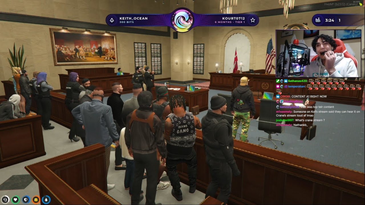 Big D Does ASMR Eating on the Courthouse | Nopixel 3.0