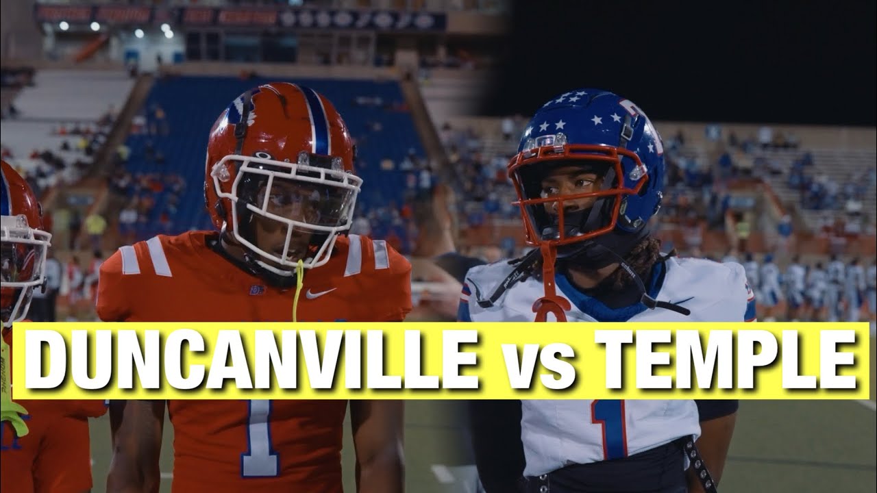 TXHSFB:ROUND 1  #2 DUNCANVILLE vs TEMPLE|| MUST SEE👀|| 