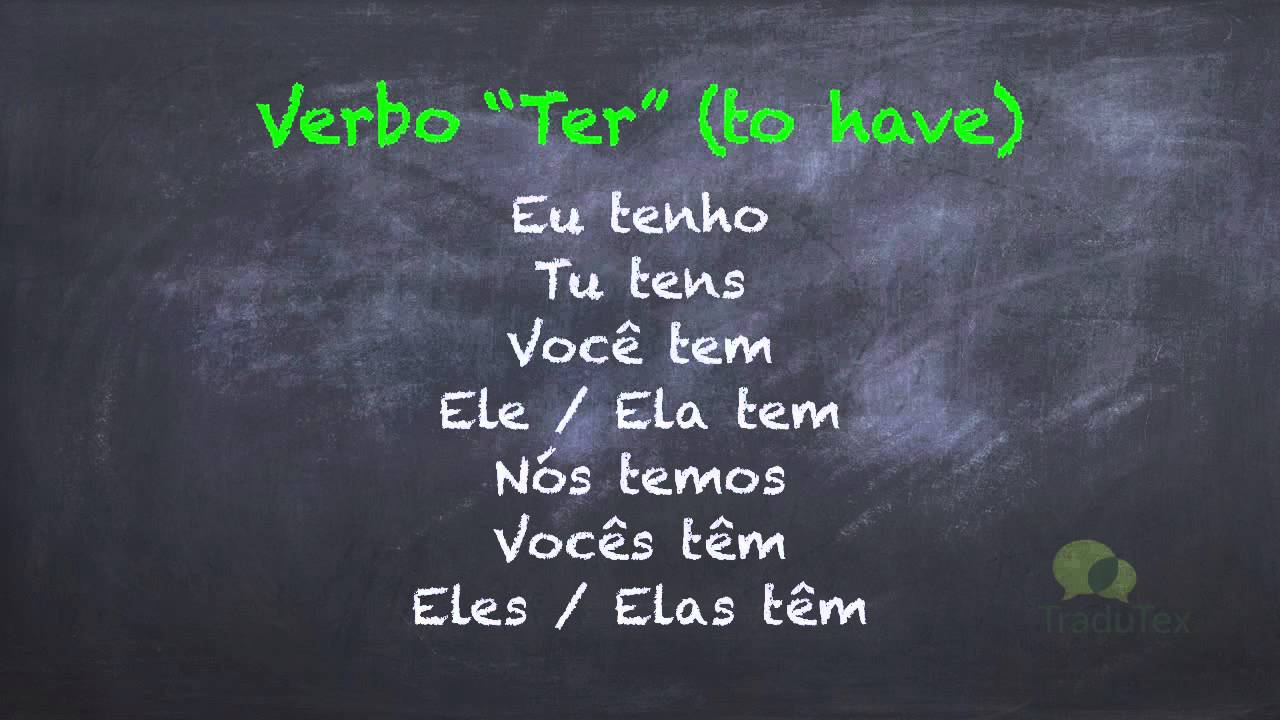European Portuguese Lessons  -  Verbo ter (to have)
