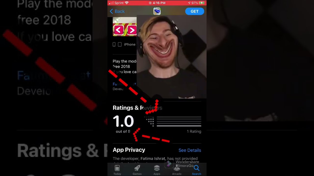Cursed game images on the App Store…