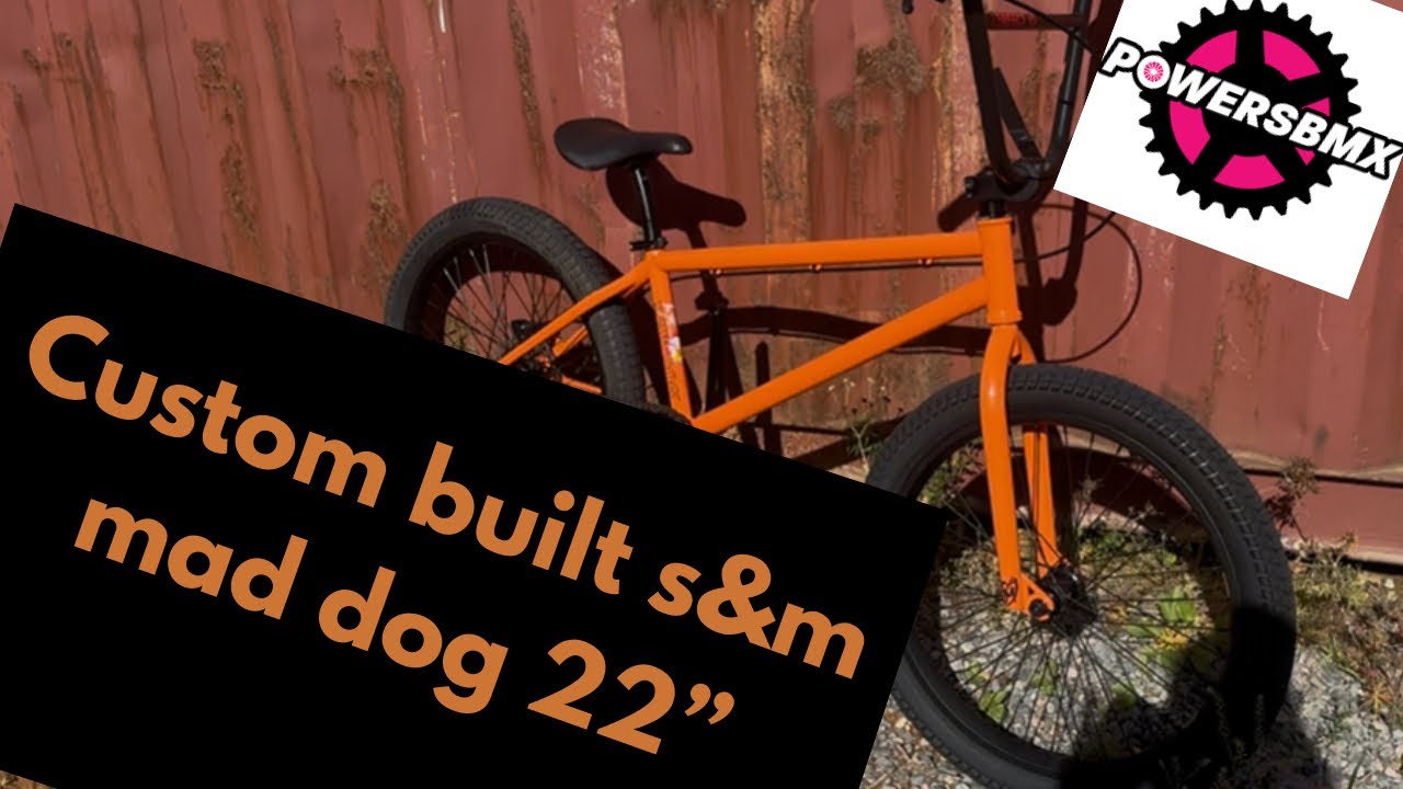 Custom built s&m mad dog 22” bmx bike
