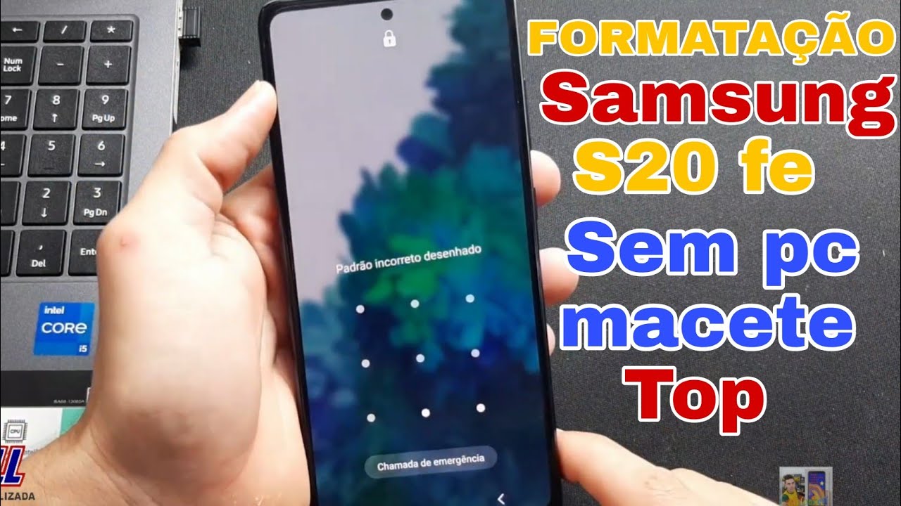 Como Formatar o Samsung S20 fe Que não desliga por nada, novo método sem pc muito fácil