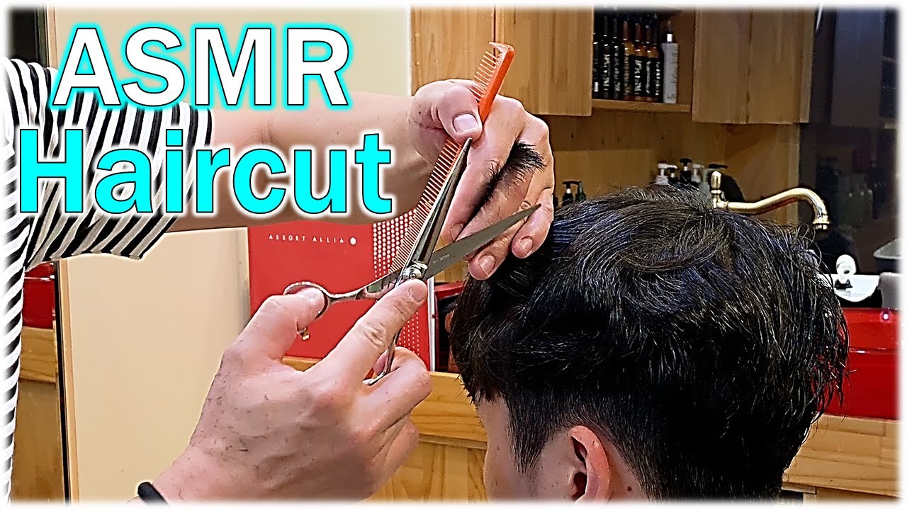 [ASMR]relaxing asmr. ASMR haircut. ASMR hair play. ASMR hair.