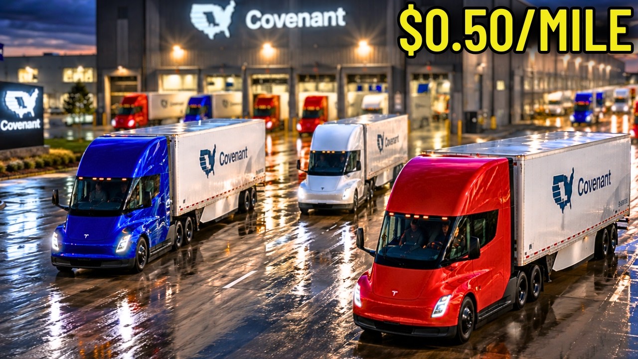 Tesla Semi Saves $0.50/Mile: The End of Diesel at Covenant Logistics?