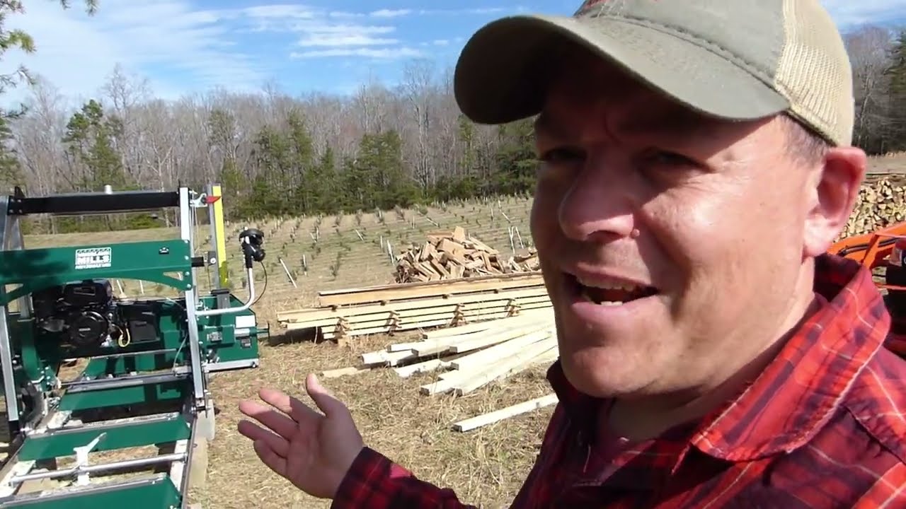 Milling Poplar 2x4s On My Woodland Mills HM130 Max Sawmill