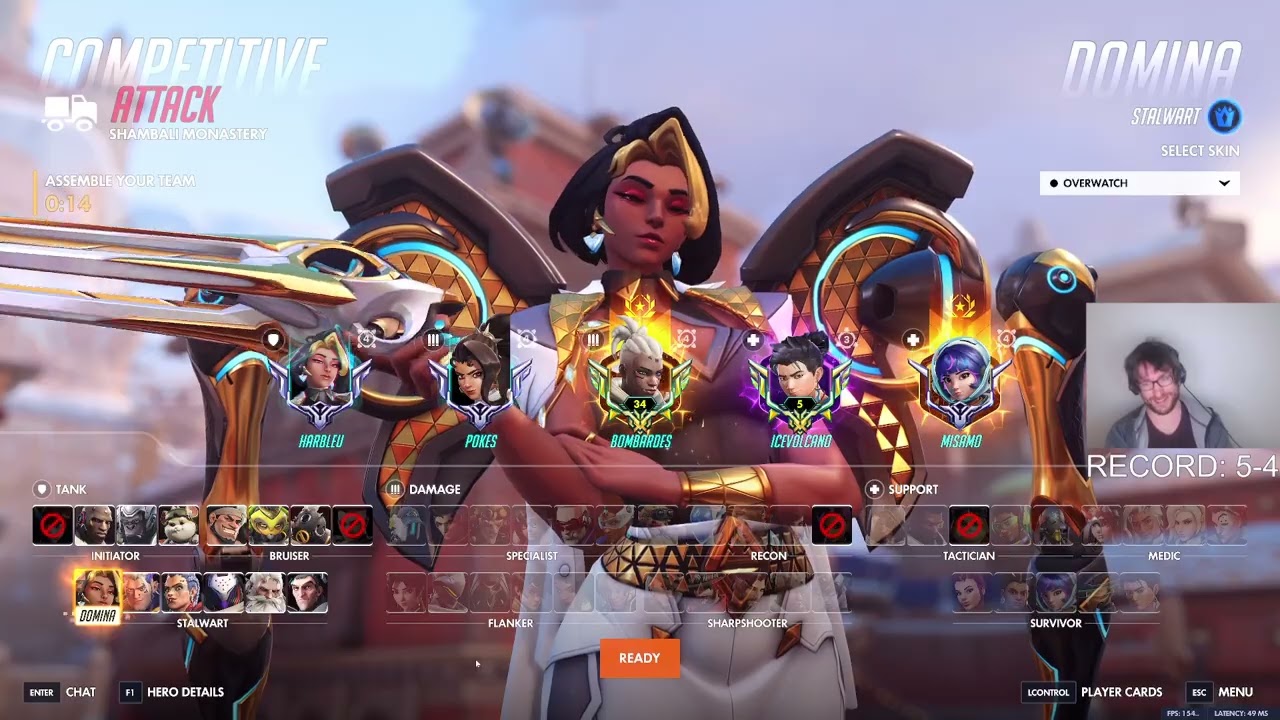 17k урона! Новый герой-танк Harbleu DOMINA. Геймплей Overwatch, 1 сезон.