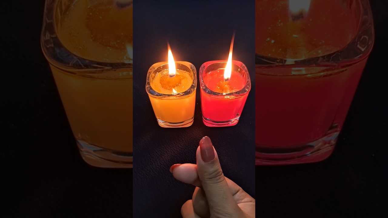 Diy Water Candles |😍🪔✨️Making Water Candles For Diwali Decor |😄#shorts #diwali #watercandle #decor