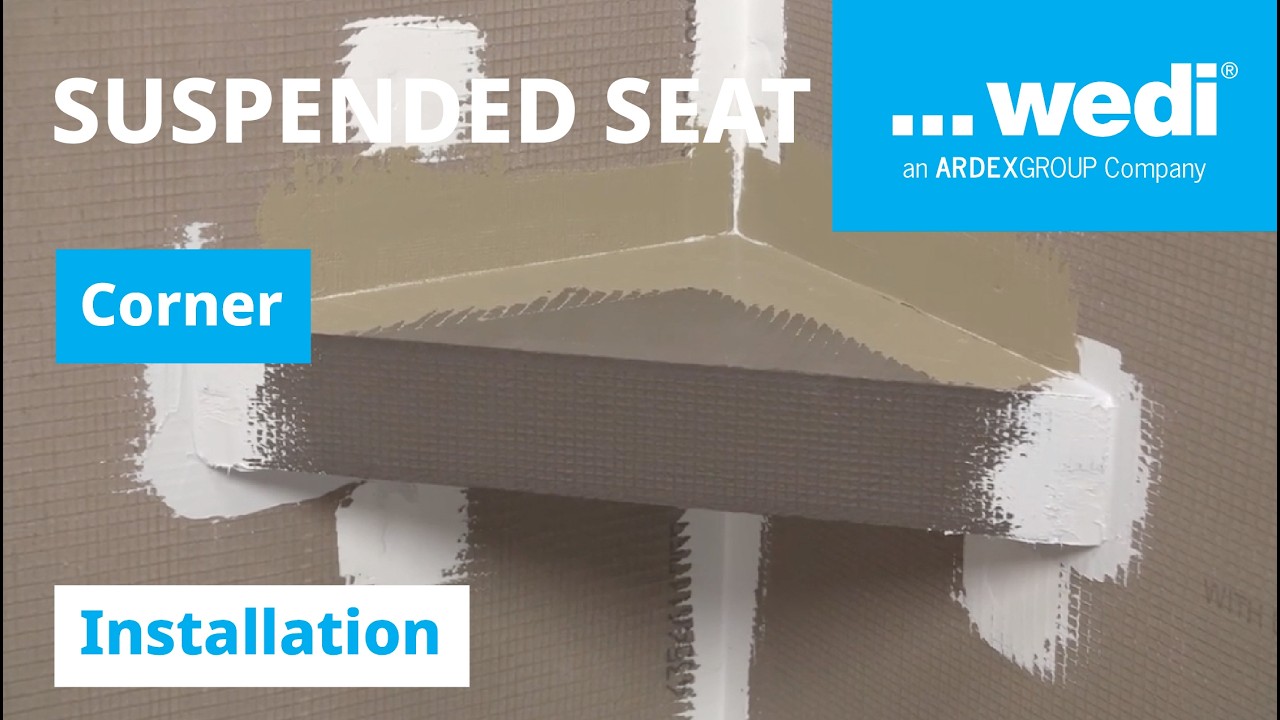 (EN) How to install a wedi Suspended Corner Bench