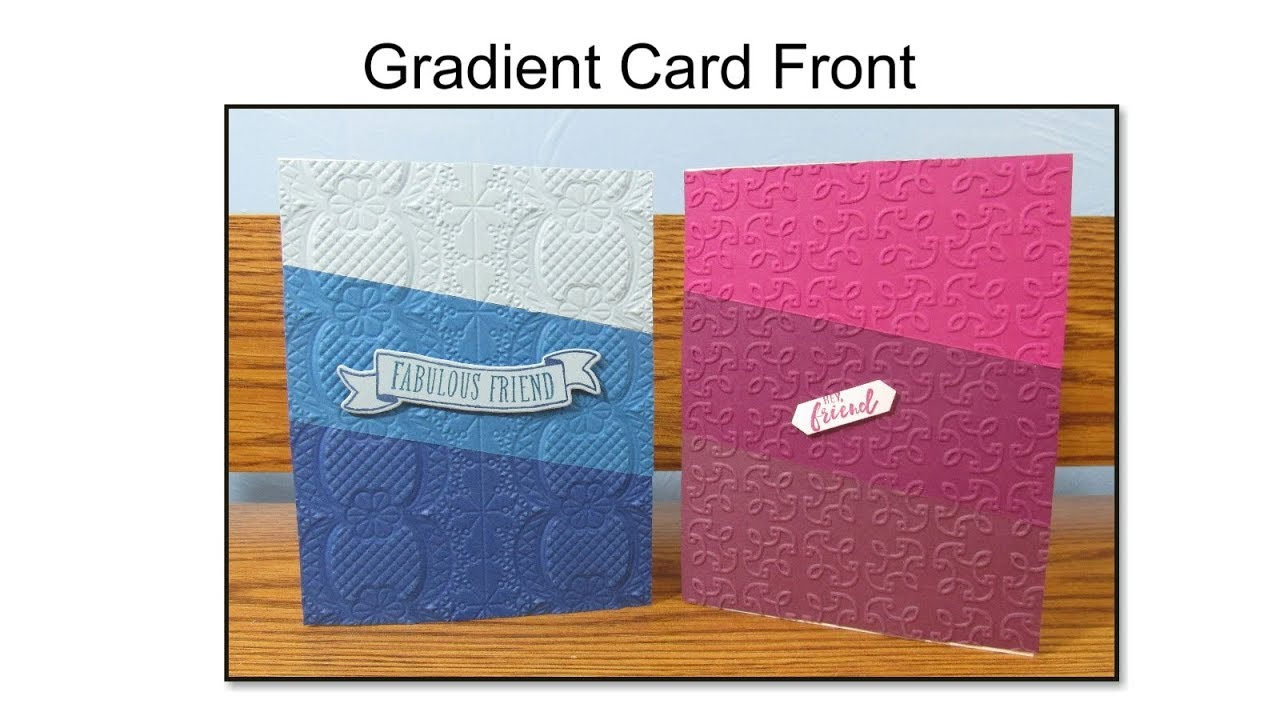 Gradient or Ombre Card Front