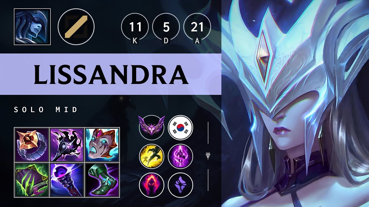 Lissandra Mid vs Yone: Unstoppable - KR Master Patch 14.16