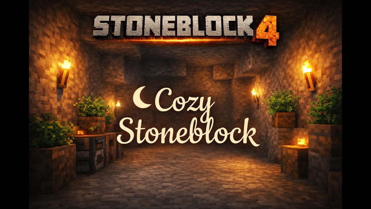Stoneblock 4 Ep. 1 — A Cozy Beginning 🌙