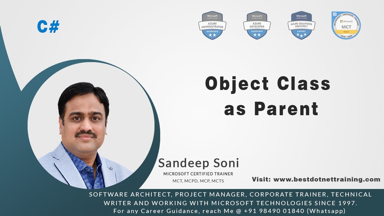 C# - Oops | Object Class As Parent