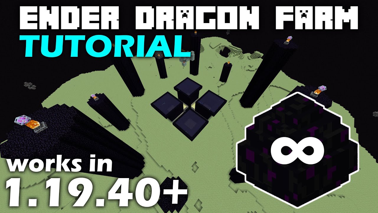 How to build an ender dragon farm in Minecraft bedrock edition | UPDATED