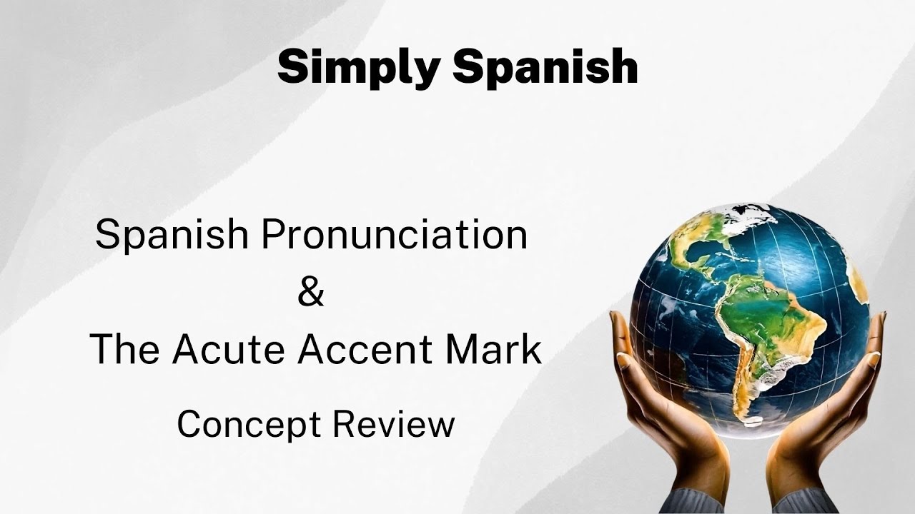 Spanish Pronunciation and Acute Accent #spanish