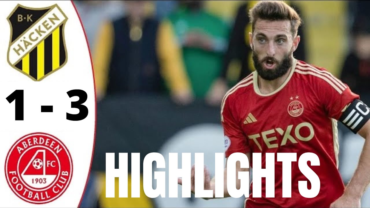 Aberdeen 1-3 BK Hacken | Europa League 2023/24 | Highlights and Goals