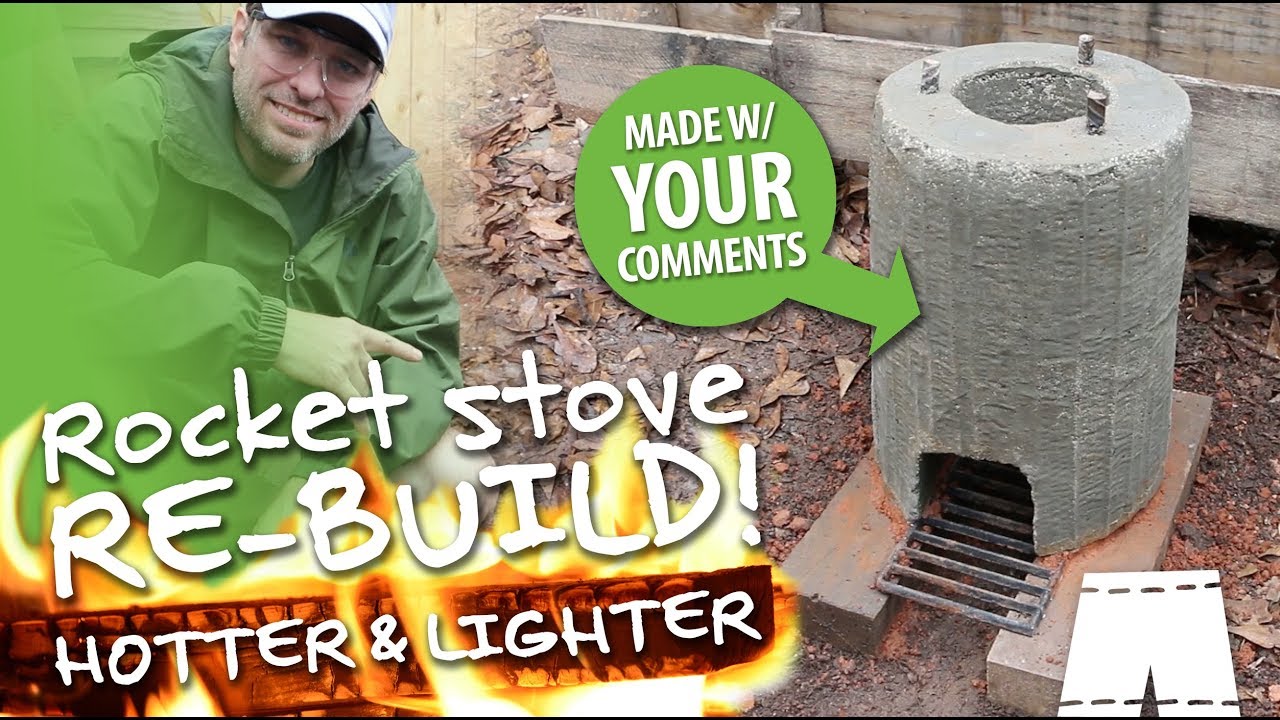 How To Make A Concrete And Perlite Rocket Stove