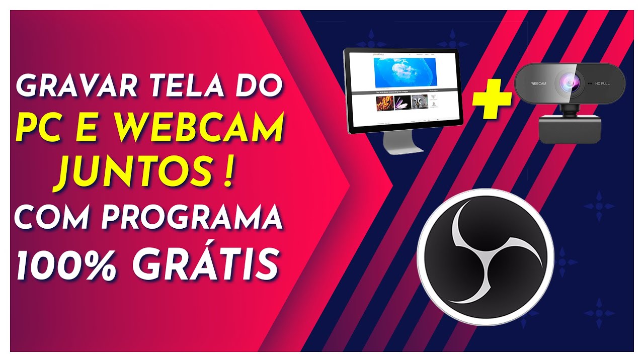 COMO GRAVAR A TELA DO PC E WEBCAM JUNTOS!