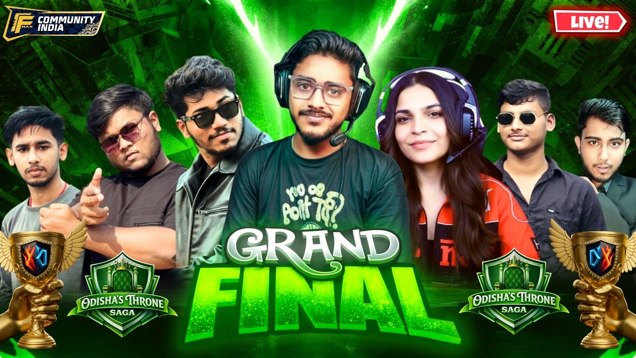 ODISHA'S THRONE SAGA 🔴 LIVE | GRAND FINALS | FREE FIRE MAX | DIVINAWX ESPORTS