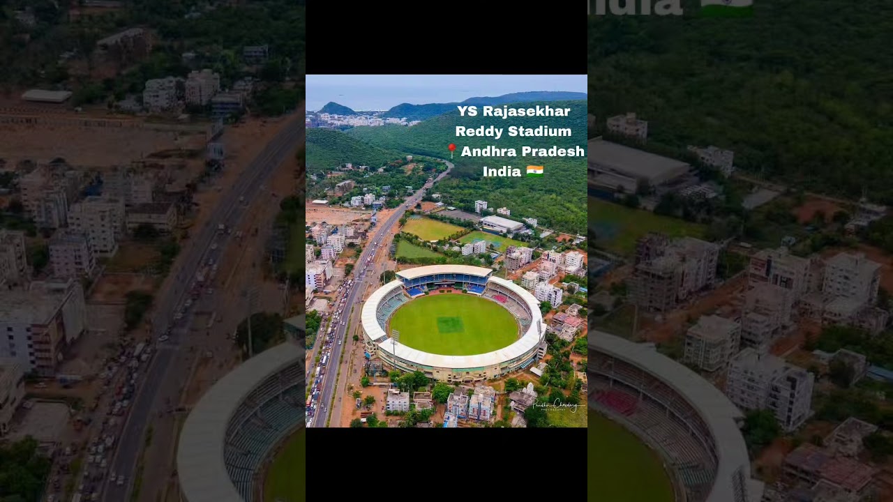 Vizag Stadium Drone view 