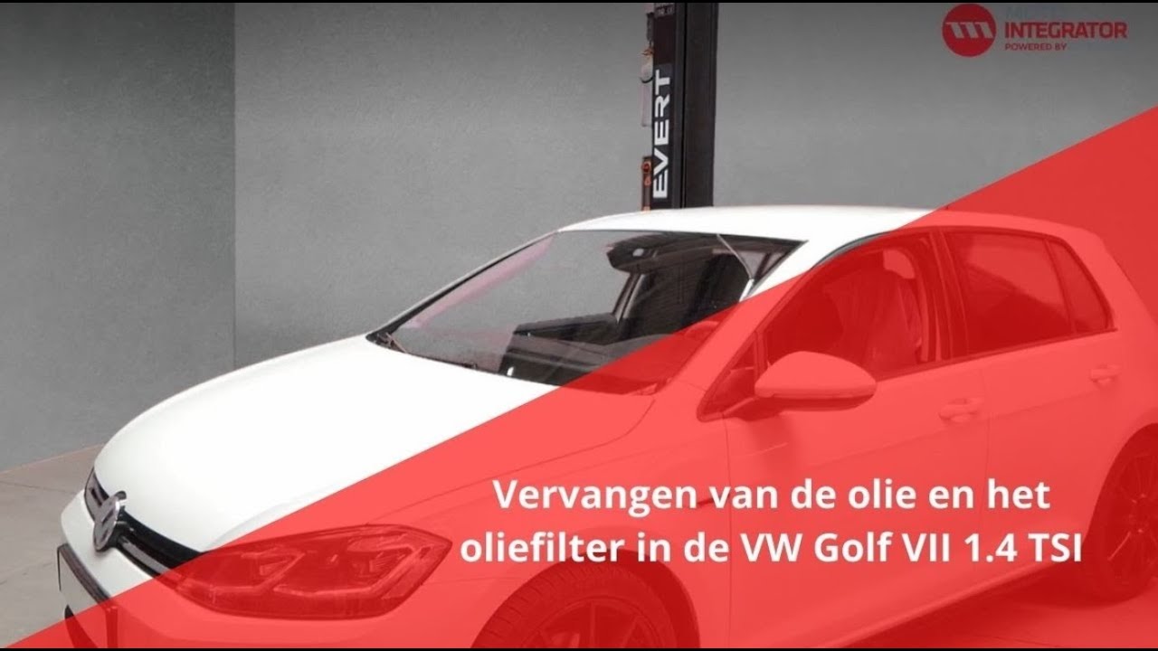 Vervangen van de olie en het oliefilter in de VW Golf 1 4 TSI