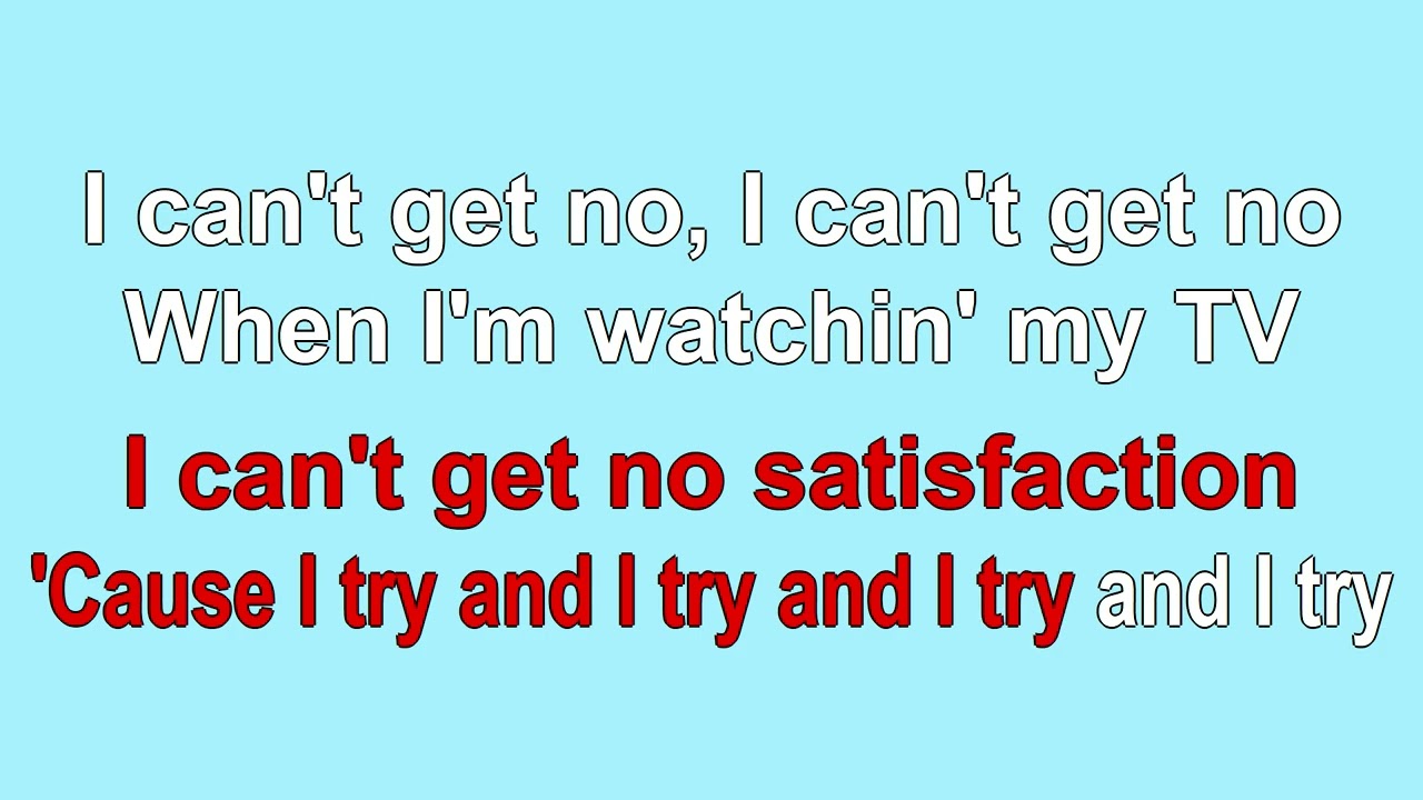 Satisfaction by Mick Jagger  Keith Richards 1965
