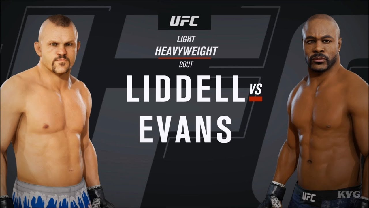 EA Sports UFC 3 - Chuck Liddell vs Rashad Evans - Gameplay (HD) [1080p60FPS]