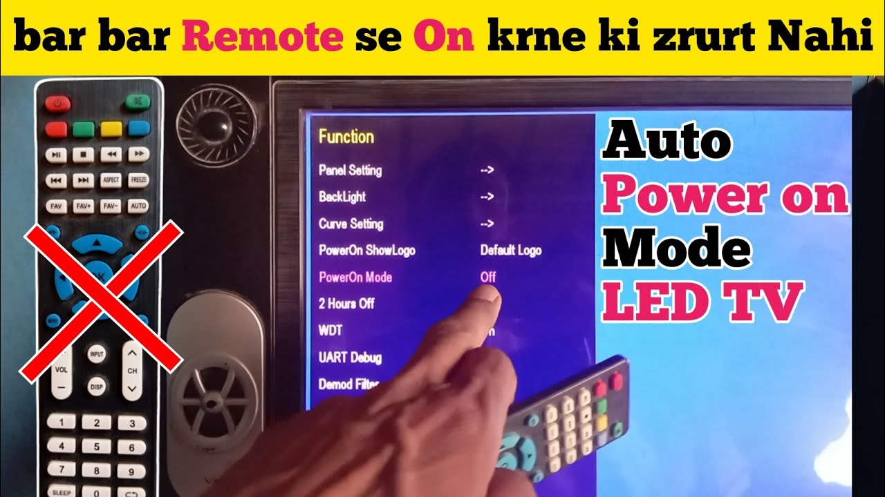 Auto on led tv | Led tv auto on setting | LED Tv auto power on