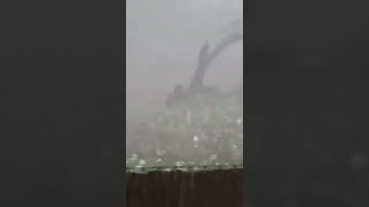 Massive hail storm in Germany