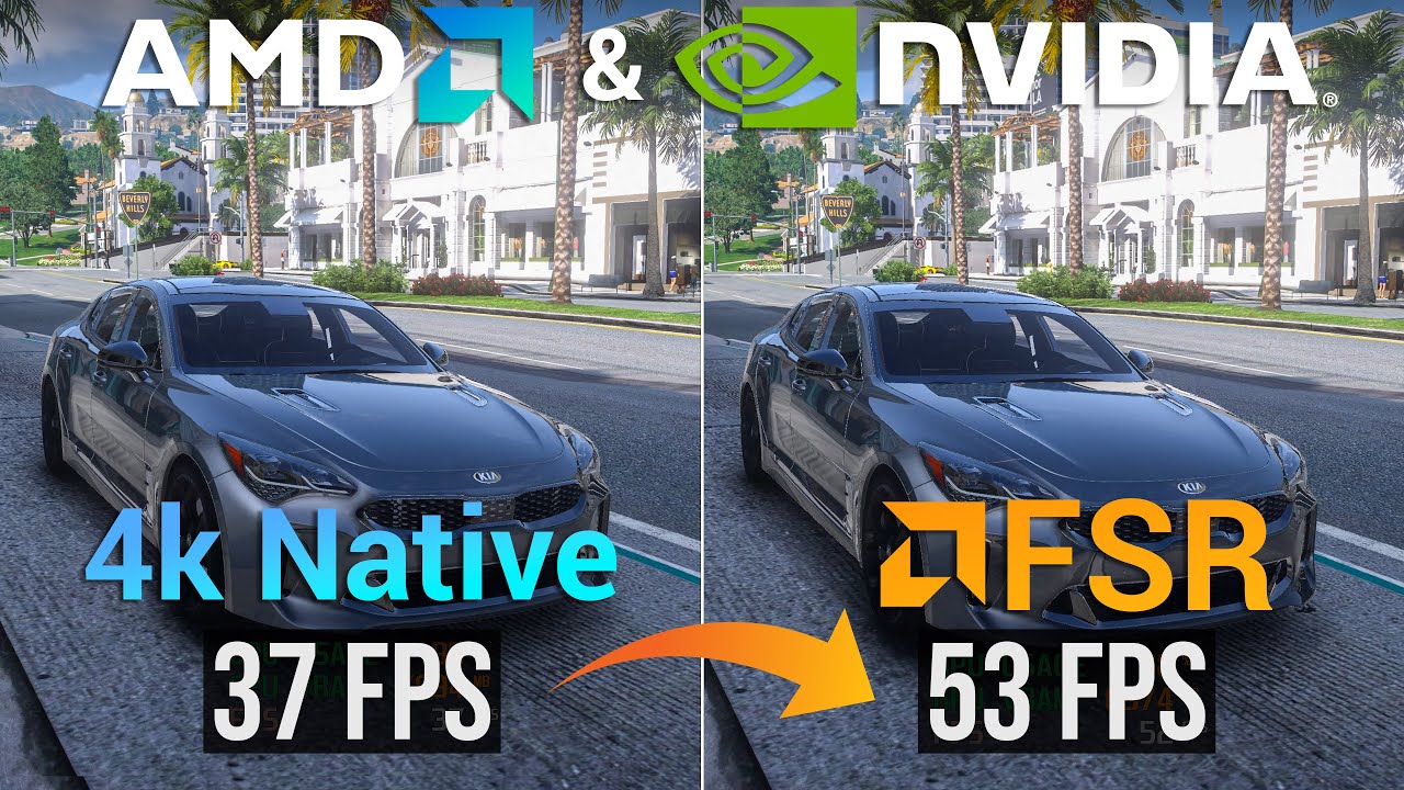 GTA 5 - Increase FPS using AMD FSR (Works for both Nvidia & AMD users) - FREE PERFORMANCE BOOST