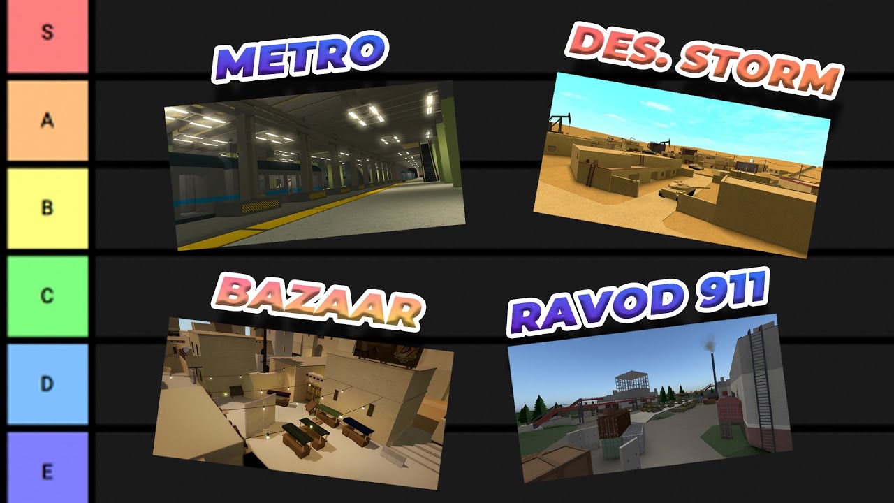Phantom Forces All Maps Tier List
