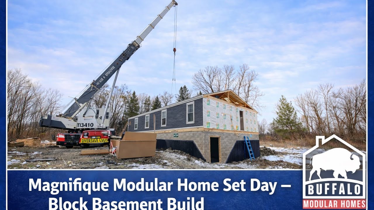 Watch the Magnifique Modular Home Come to Life! Full Set Day Walk-Through