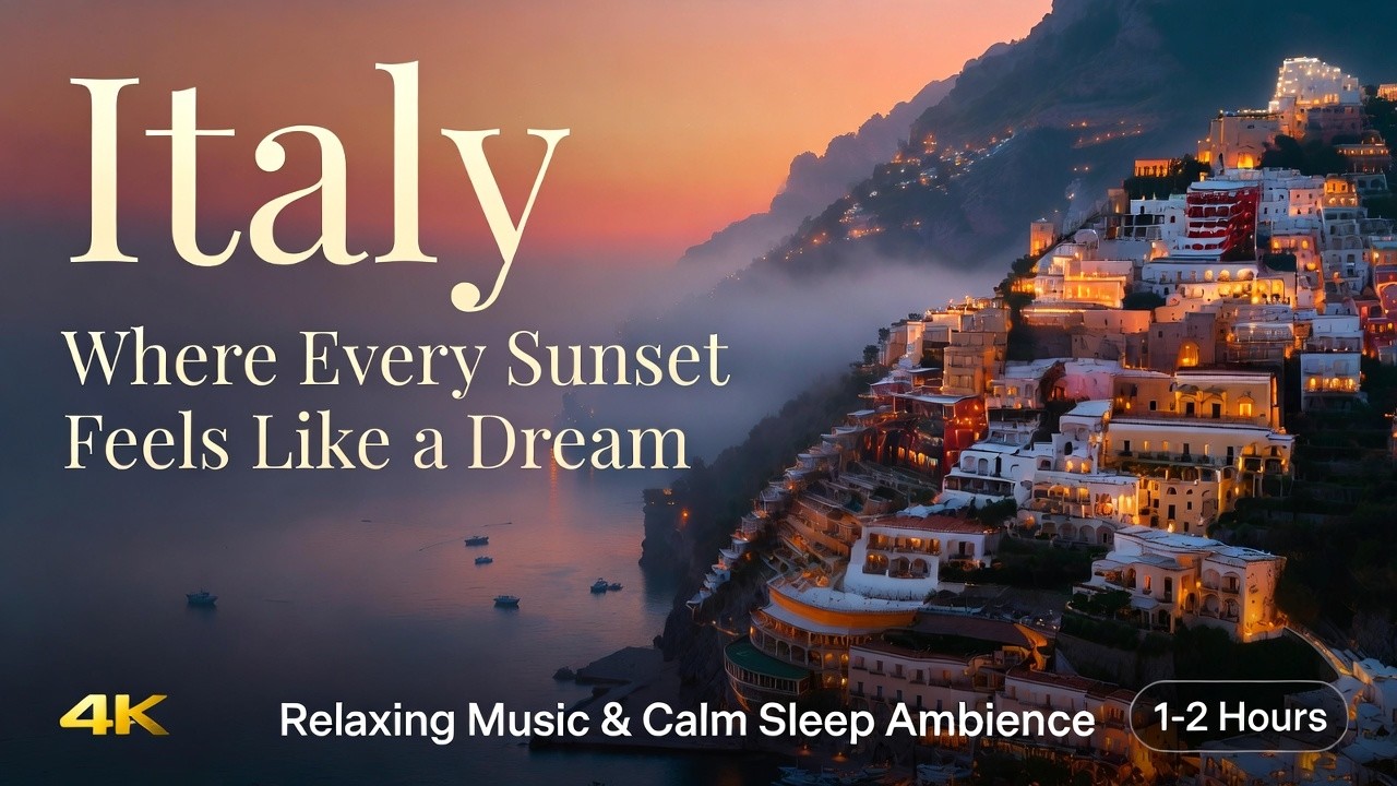 Italy – Romantic Italian Relaxing Music | Calm Sleep & Study Ambience 4K