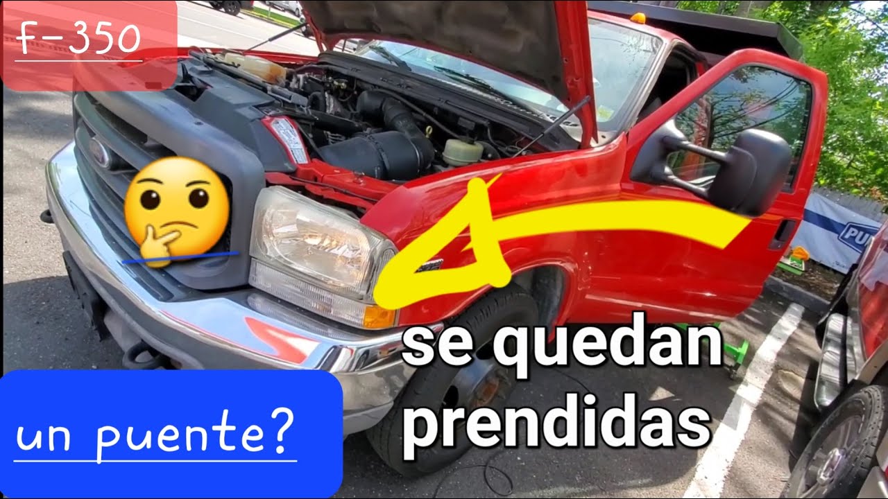 02 ford f350 luces se QUEDAN PRENDIDAS le hice un PUENTE