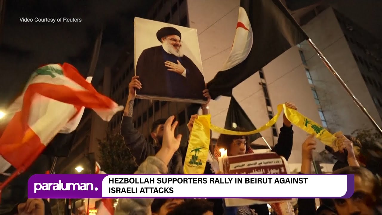 Hezbollah Supporters Rally in Beirut Against Israeli Attacks | Paraluman News