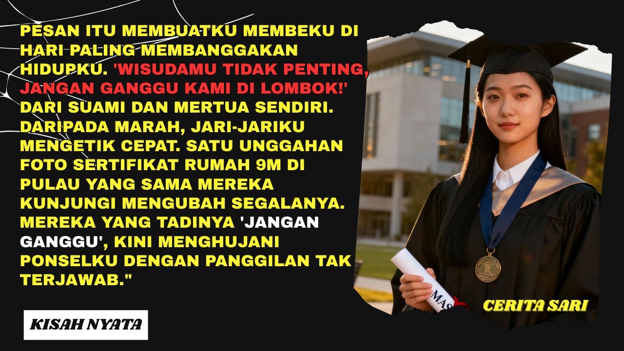 Dihina di Hari Wisuda, aku Balas Dendam dengan Cara Paling Dingin: Beli Rumah Mewah 9M