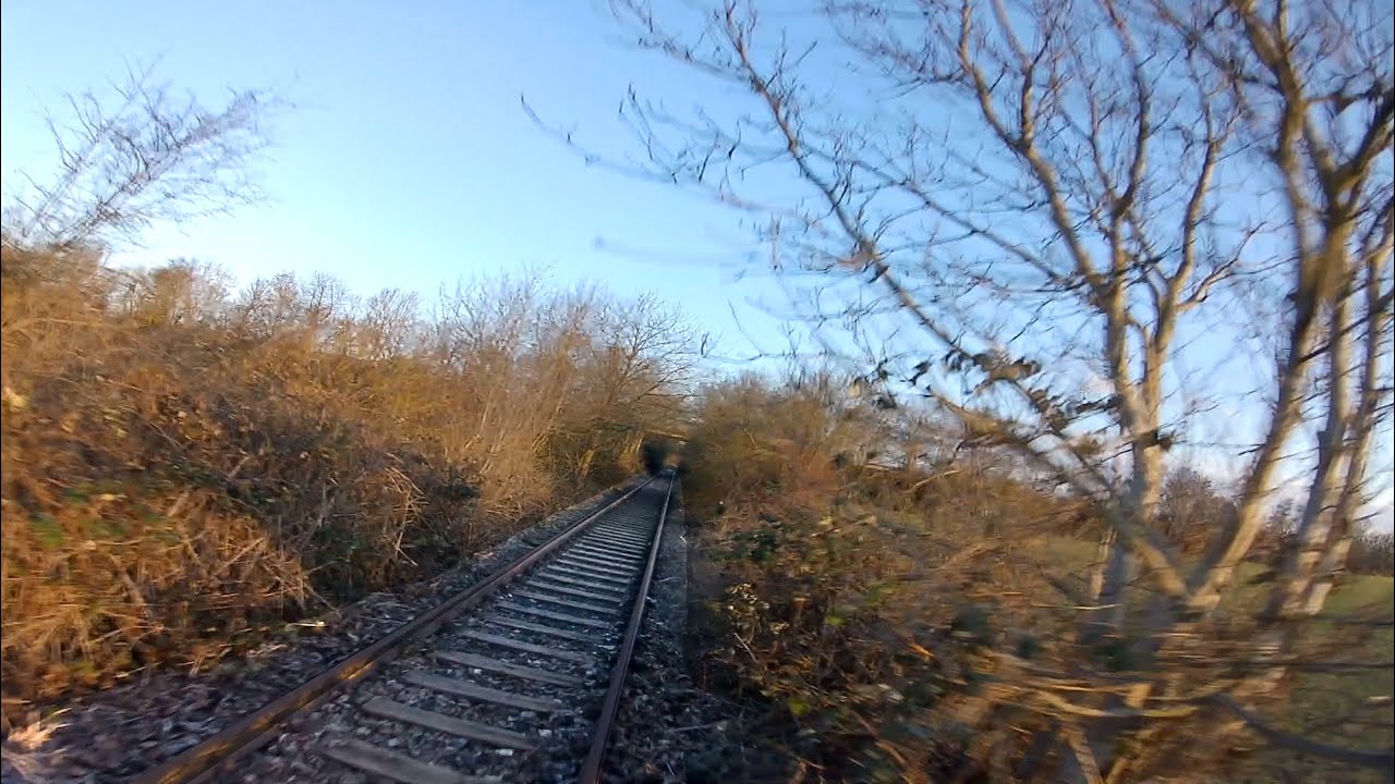 Flying over railroad track | LaizynFPV