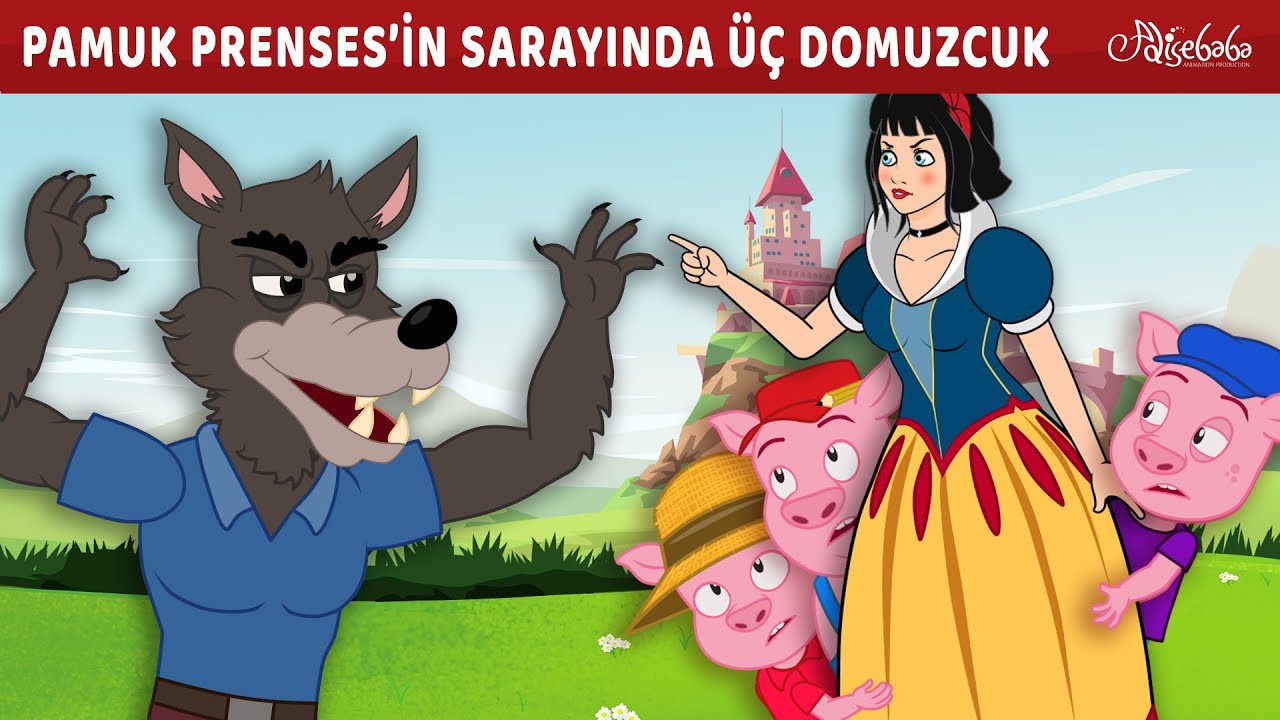 Pamuk Prenses'in Sarayında &Uuml;&ccedil; K&uuml;&ccedil;&uuml;k Domuzcuk 🐷 | Adisebaba Masallar