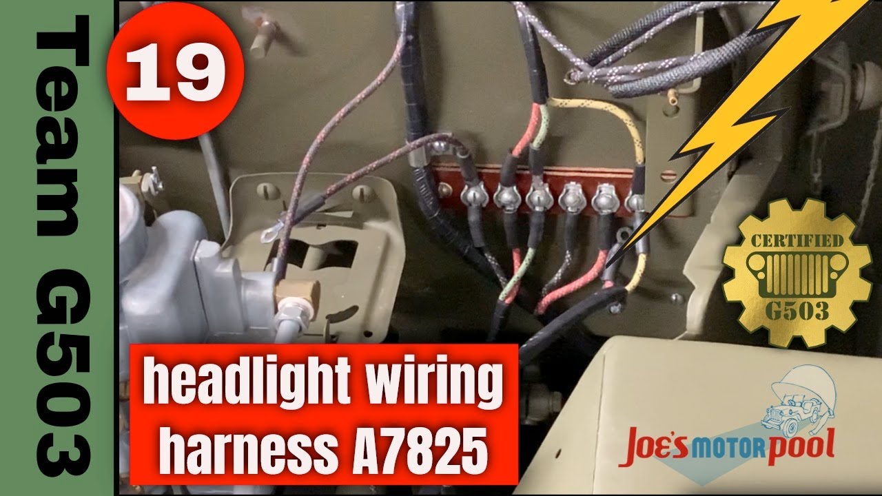 G503 Headlight Wiring Harness Installation #A7285 (Electric Part 19)