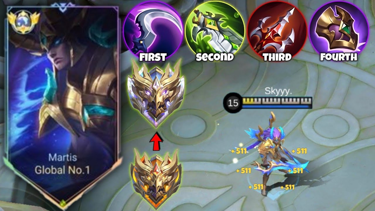 MARTIS BEST GUIDE TO RANK UP FASTER IN 2024!!🔥 (  RECOMMEND BUILD AND EMBLEM ) MLBB
