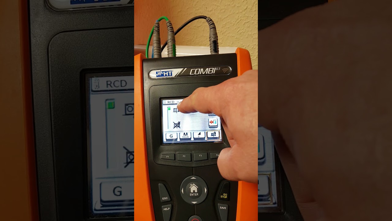 Bedienung Combi G3 RCD-Messung