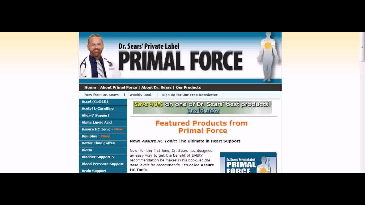 Dr Sears Primal Force Coupon Code