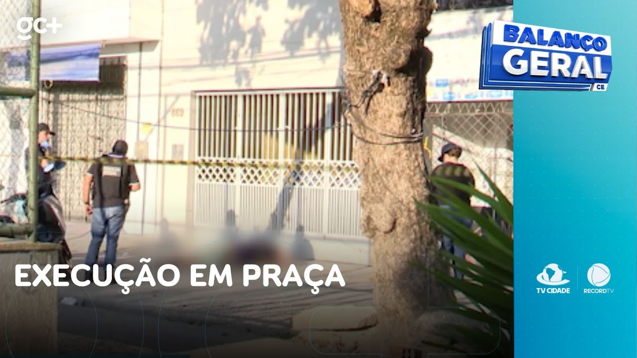 Execução em praça:  homem atingido nas costas | Balanço Geral CE