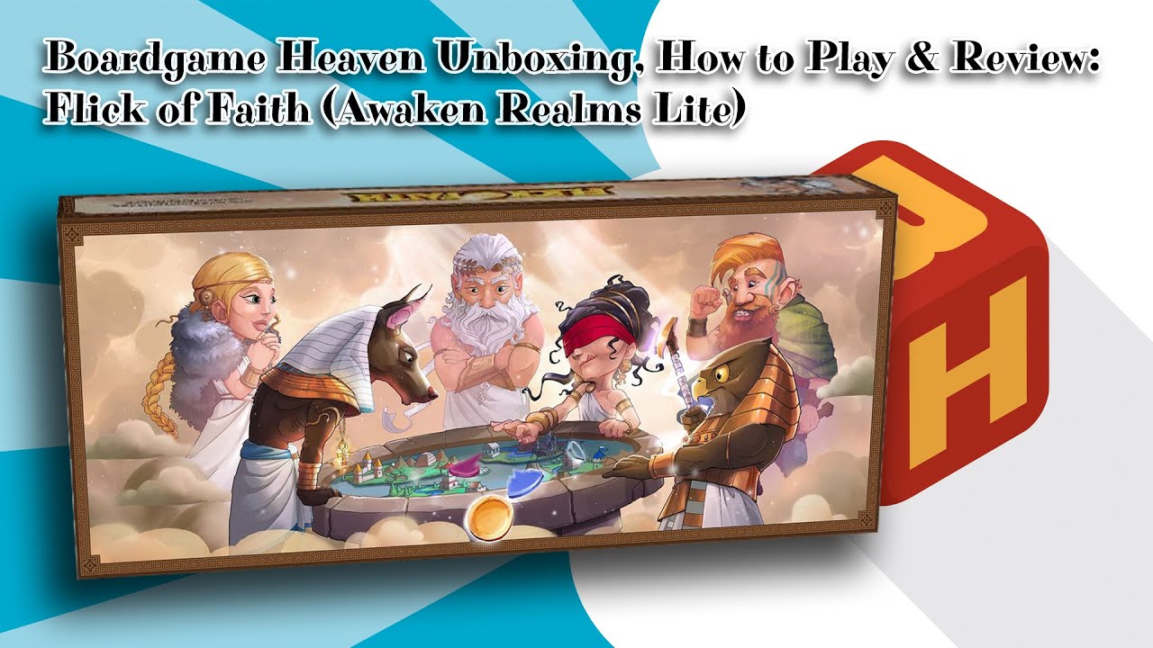 Board Game Heaven Unboxing, How To Play & Review 113: Flick of Faith (Awaken Realms Lite)
