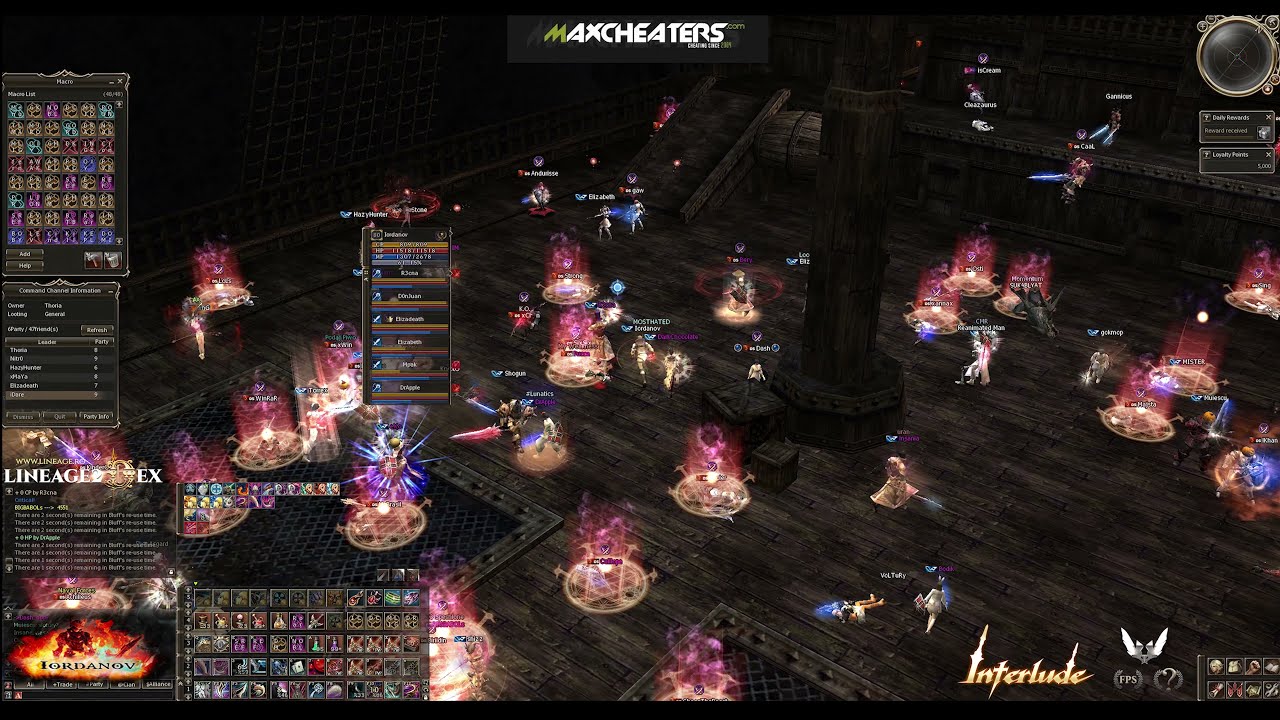 Ninja Assasin @La2Dex Zaken & Antharas fights