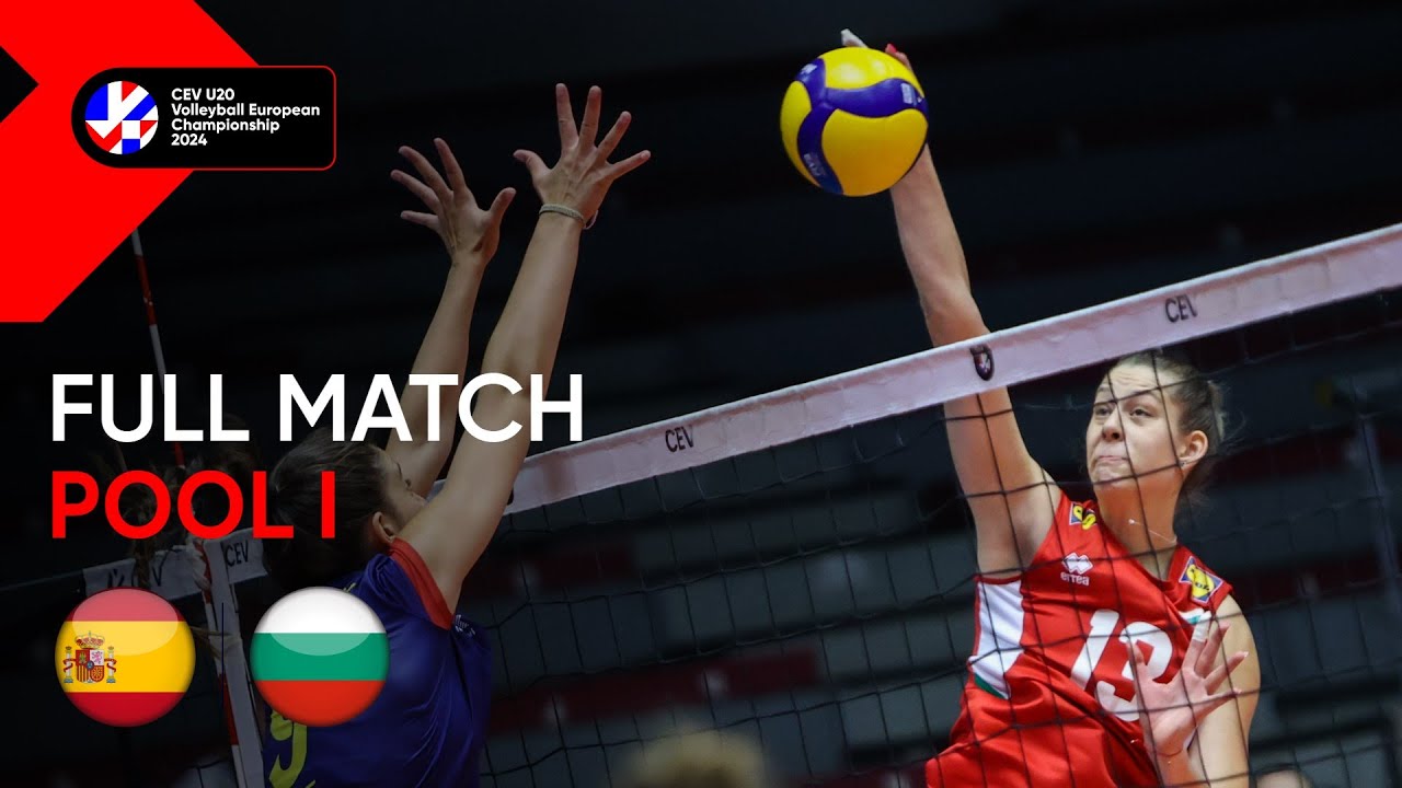 Full Match | Spain vs. Bulgaria - CEV U20 Volleyball European Championship 2024 | Women