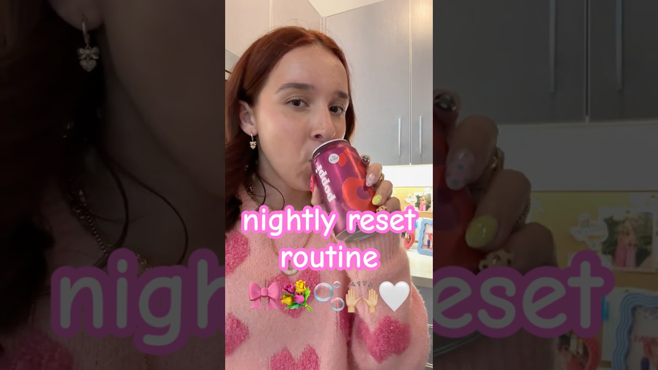 reset night time routine!! 🙌🏼🫧🎀🤍 @drinkpoppi @cerave #dayinmylife #vlog #minivlog #reset