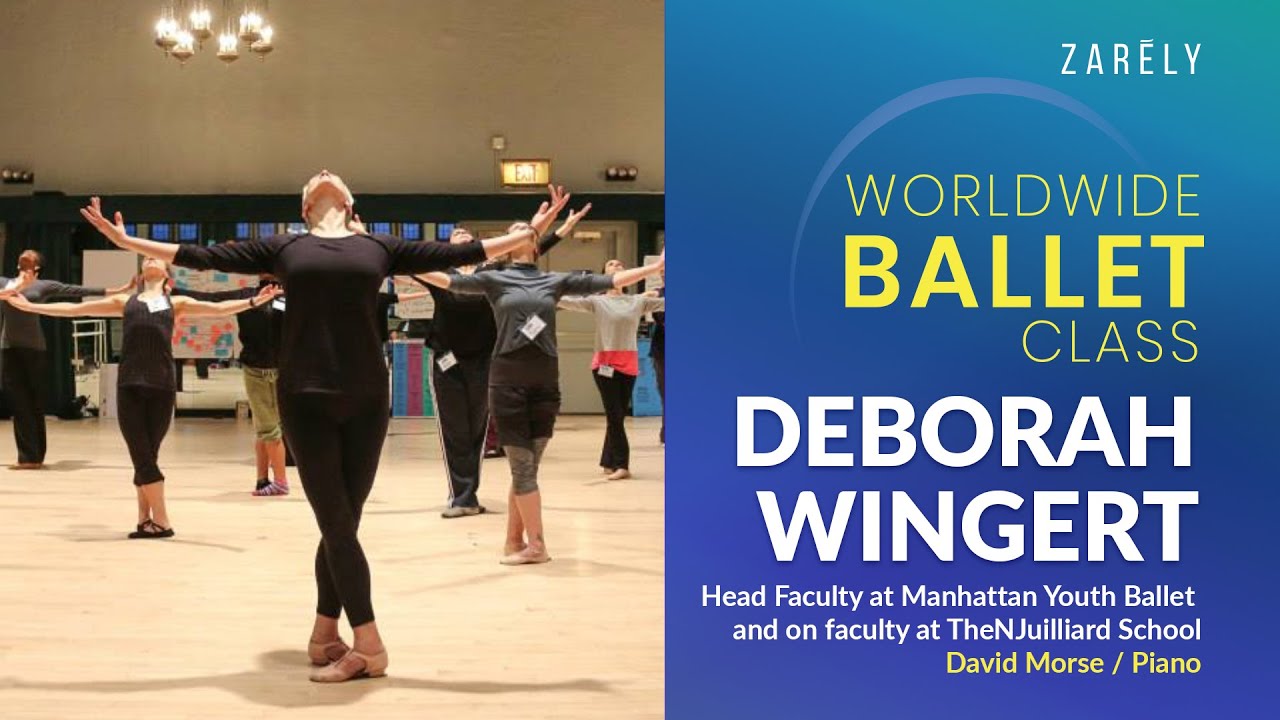 Deborah Wingert Arkin, Head Faculty at Manhattan Youth Ballet. Intermediate ballet class