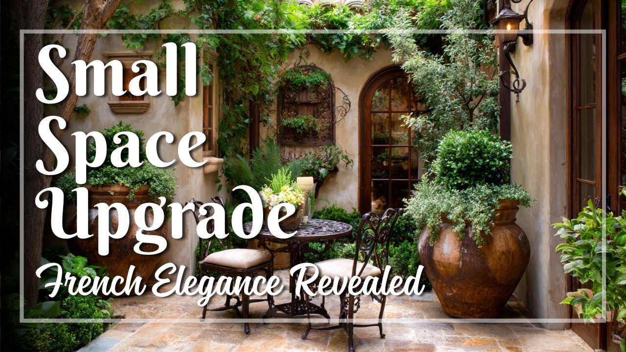 Small French Garden Design for Courtyards 🌿 Achieve Parisian Elegance in Tiny Spaces