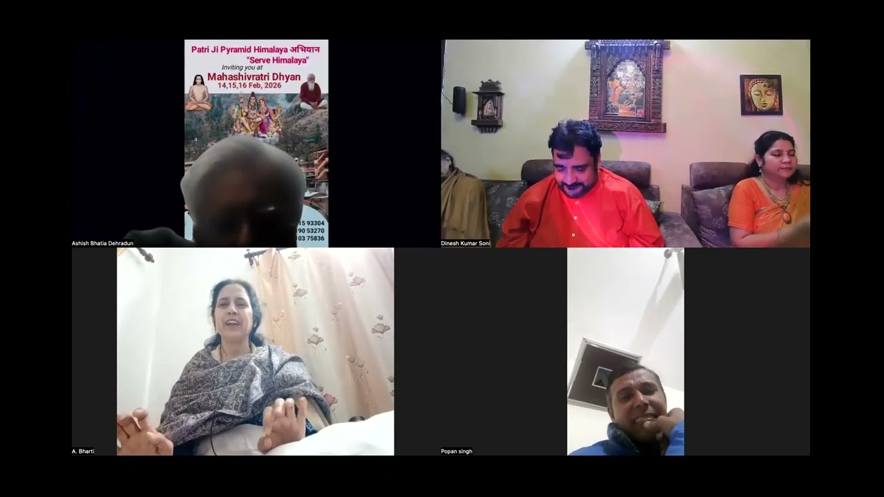3rd Feb 2026-Hindi guided meditation by Dinesh jio and Poonam ji- Oneness!! kuch to release hona hai