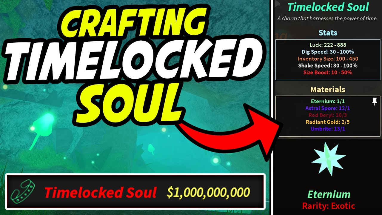 Crafting TIMELOCKED SOUL in Prospecting! (Roblox)